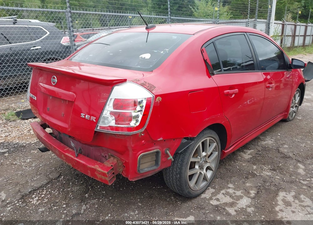 2008 NISSAN SENTRA SE-R VIN: 3N1BB61E58L719679