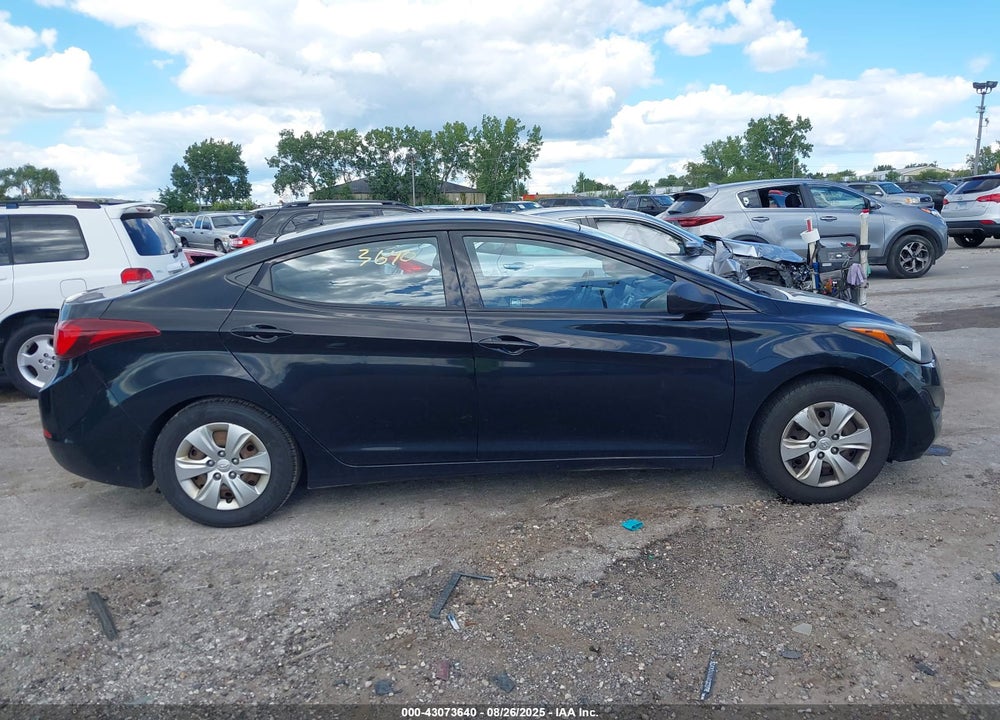 2016 HYUNDAI ELANTRA SE VIN: KMHDH4AE6GU581739