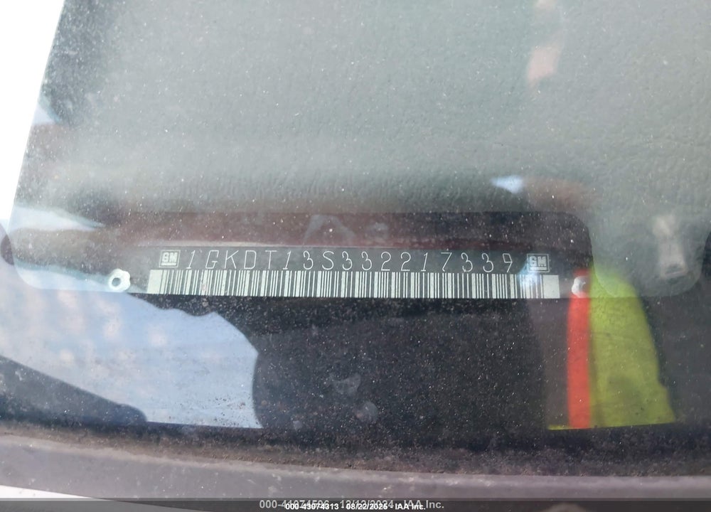 2003 GMC ENVOY SLT VIN: 1GKDT13S332217339