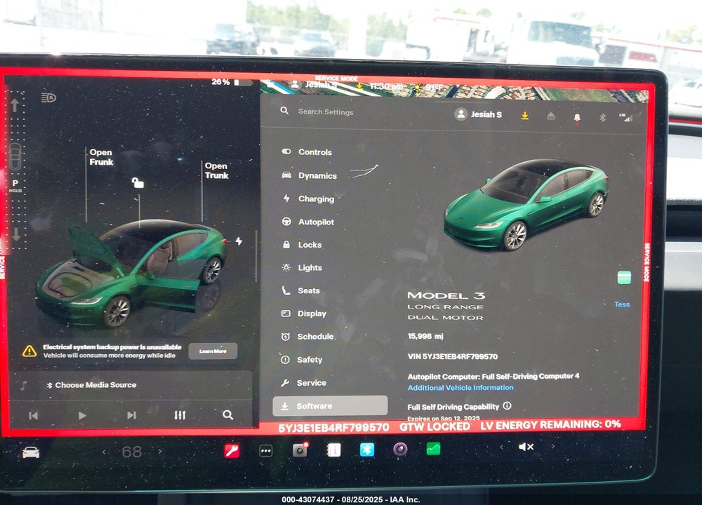 2024 TESLA MODEL 3 VIN: 5YJ3E1EB4RF799570