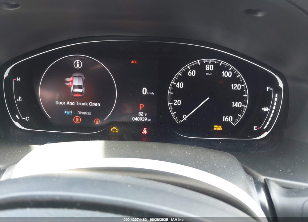 2019 HONDA ACCORD VIN: 1HGCV1F16KA027741