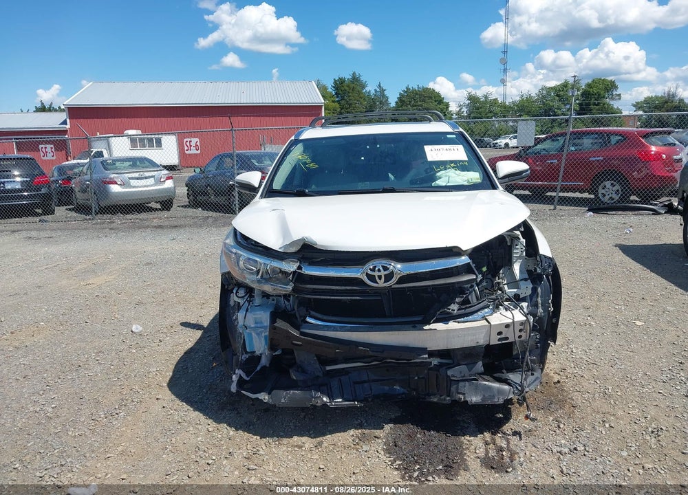 2016 TOYOTA HIGHLANDER VIN: 5TDJKRFHXGS312480