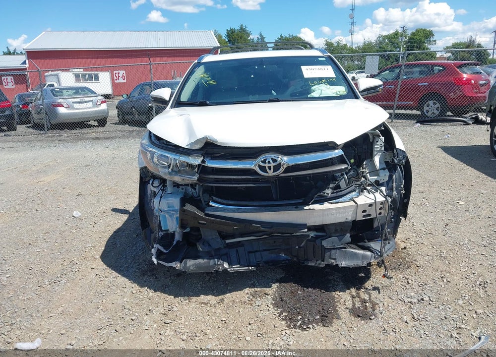 2016 TOYOTA HIGHLANDER VIN: 5TDJKRFHXGS312480