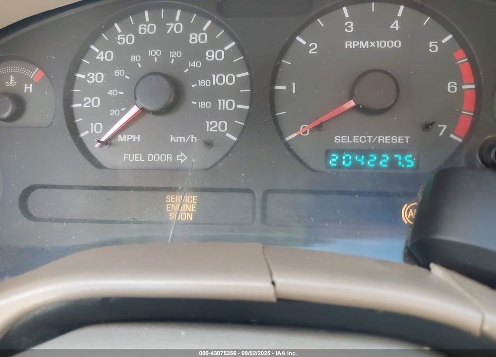 2000 FORD MUSTANG VIN: 1FAFP4446YF205167