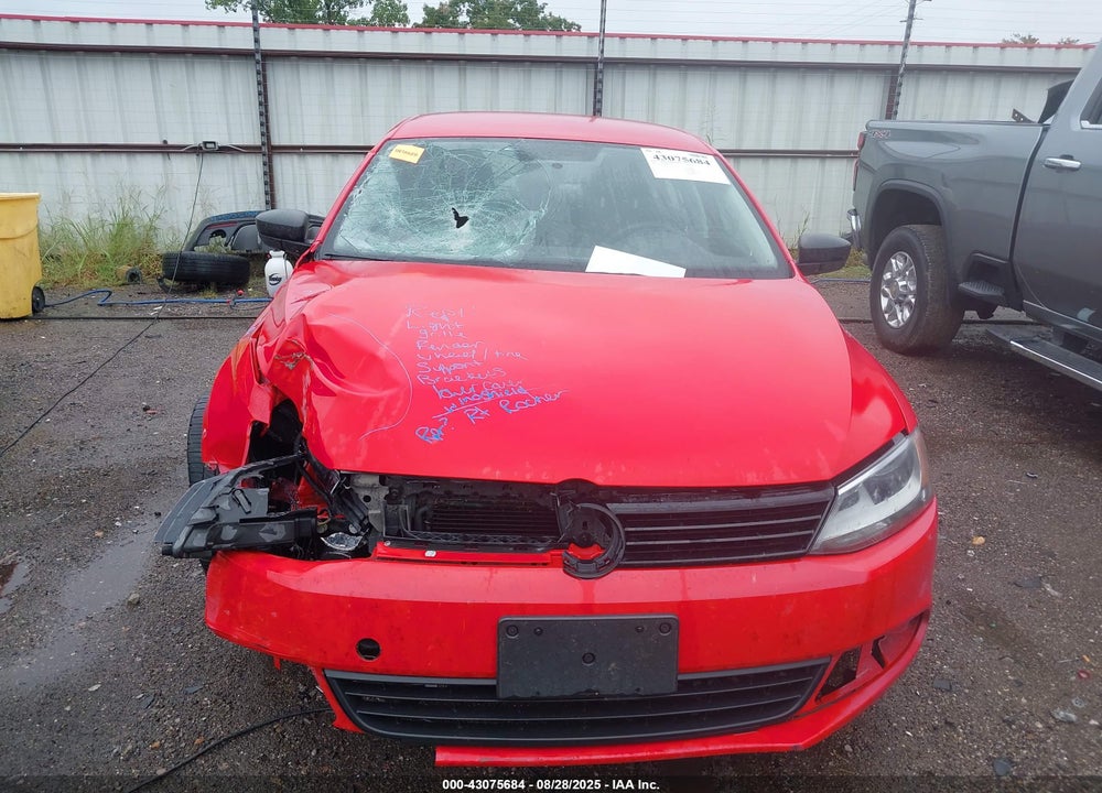 2012 VOLKSWAGEN JETTA VIN: 3VW2K7AJ1CM396523