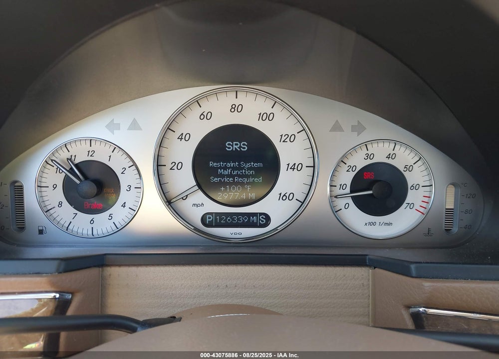 2009 MERCEDES-BENZ E-CLASS VIN: WDBUF56X19B391256