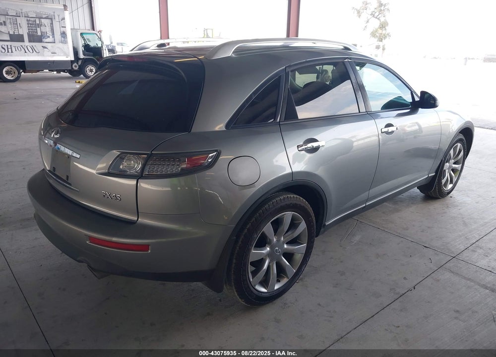 2005 INFINITI FX45 VIN: JNRBS08W35X400032