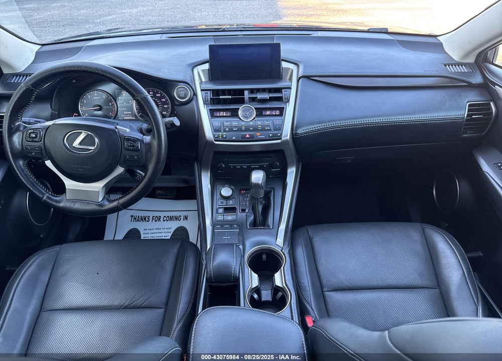 2016 LEXUS NX 200T VIN: JTJBARBZ9G2088306