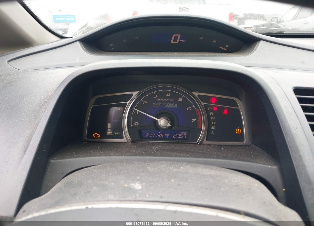 2008 HONDA CIVIC HYBRID VIN: JHMFA36268S026909