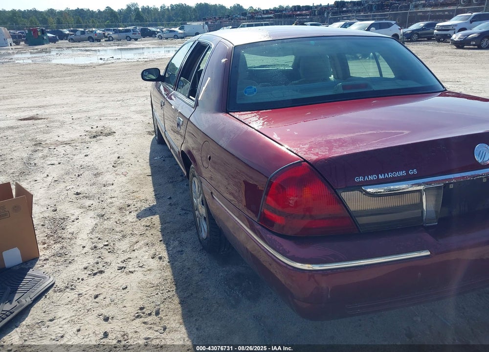 2008 MERCURY GRAND MARQUIS GS VIN: 2MEFM74V48X610427