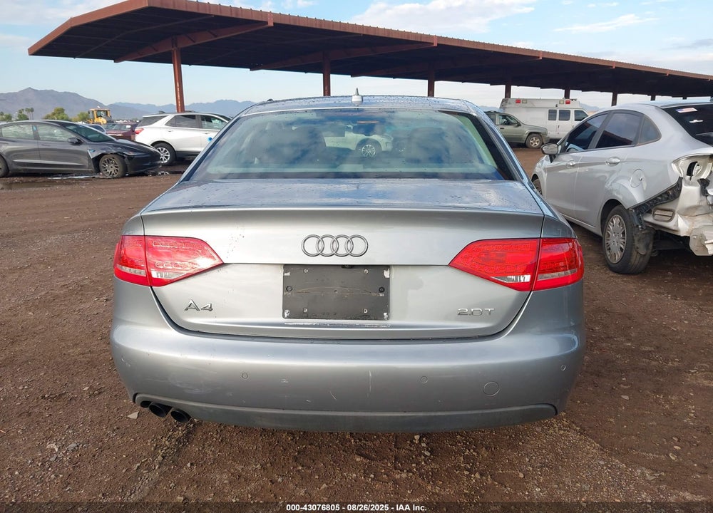 2011 AUDI A4 2.0T PREMIUM VIN: WAUEFAFL9BN030502