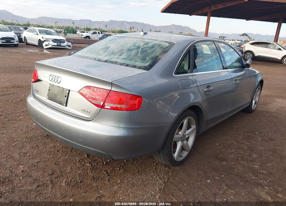 2011 AUDI A4 2.0T PREMIUM VIN: WAUEFAFL9BN030502