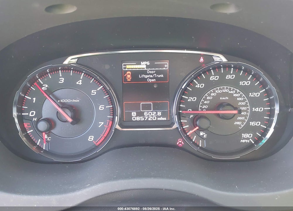 2018 SUBARU WRX VIN: JF1VA1F69J9805194