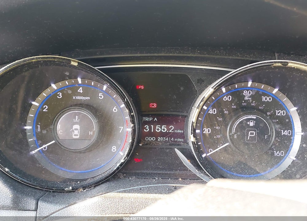 2013 HYUNDAI SONATA GLS VIN: 5NPEB4AC1DH708976