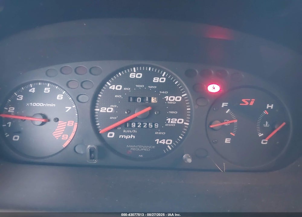 2000 HONDA CIVIC SI VIN: 1HGEM1159YL059960