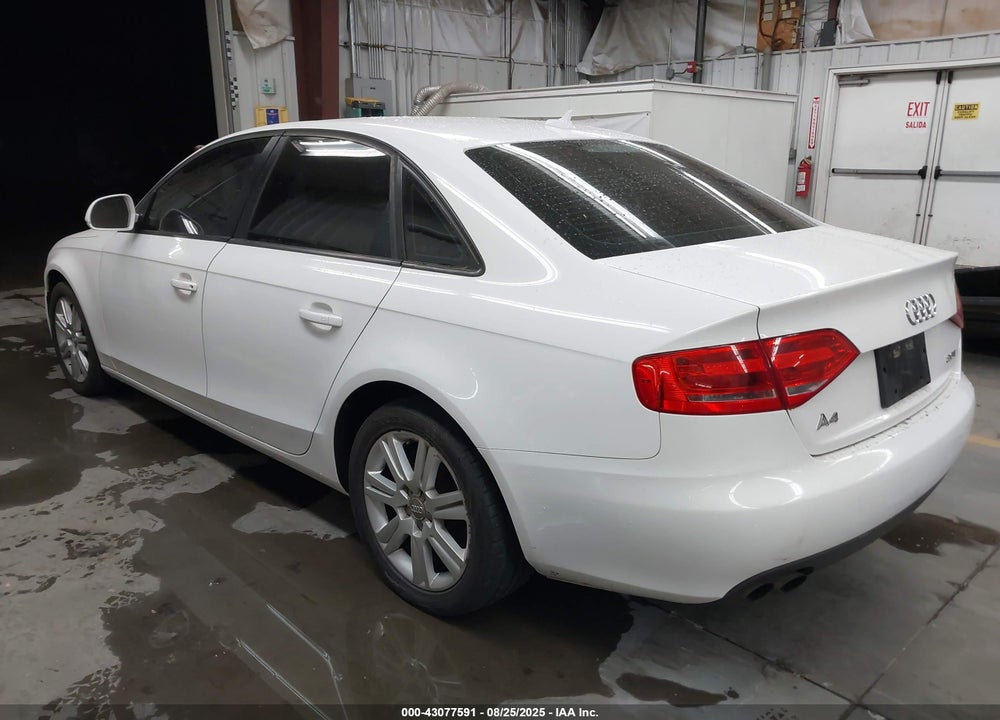 2009 AUDI A4 VIN: WAUJF78K99N052516