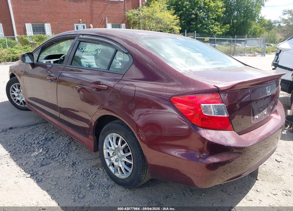 2012 HONDA CIVIC VIN: 19XFB2F54CE046882
