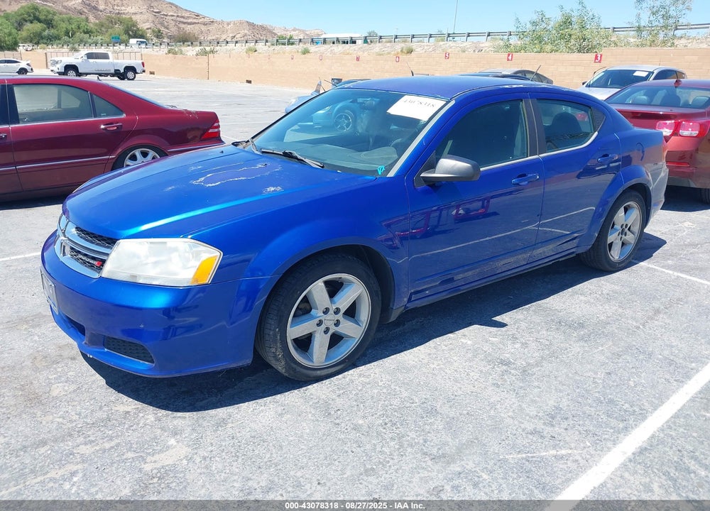 2012 DODGE AVENGER SE VIN: 1C3CDZAB2CN322821