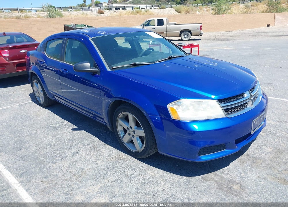2012 DODGE AVENGER SE VIN: 1C3CDZAB2CN322821
