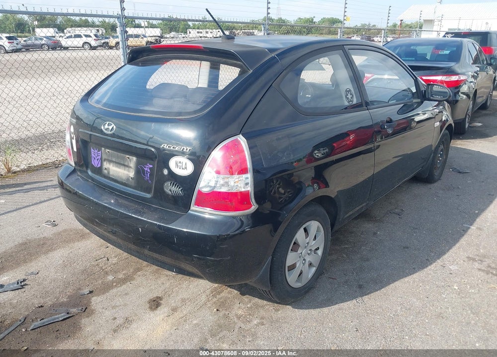2009 HYUNDAI ACCENT VIN: KMHCM36C49U116985