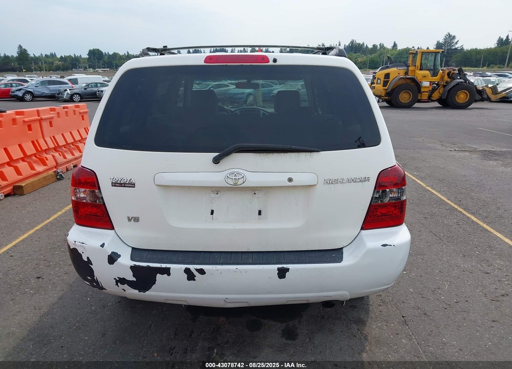 2005 TOYOTA HIGHLANDER V6 VIN: JTEDP21A650044376