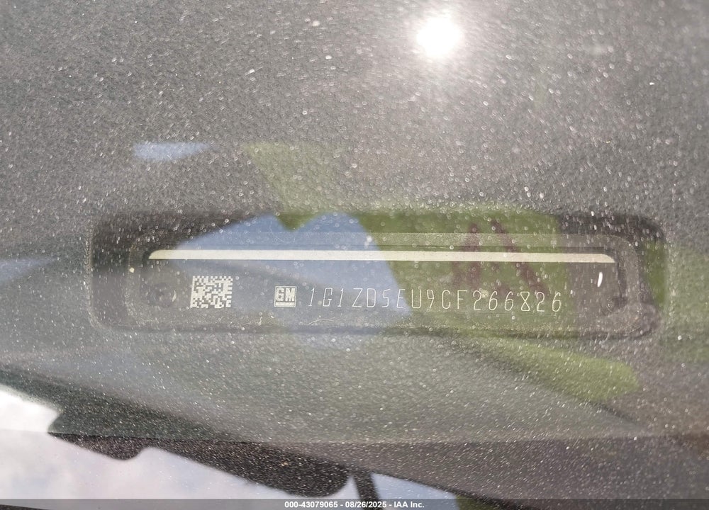2012 CHEVROLET MALIBU VIN: 1G1ZD5EU9CF266826