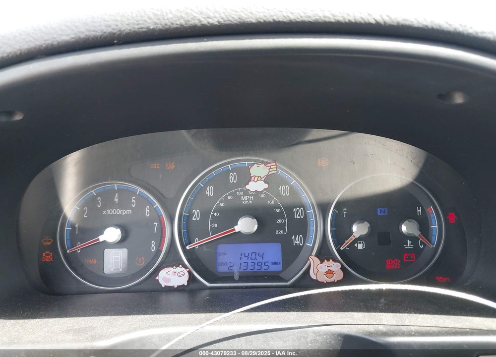 2008 HYUNDAI SANTA FE VIN: 5NMSG13D58H184680