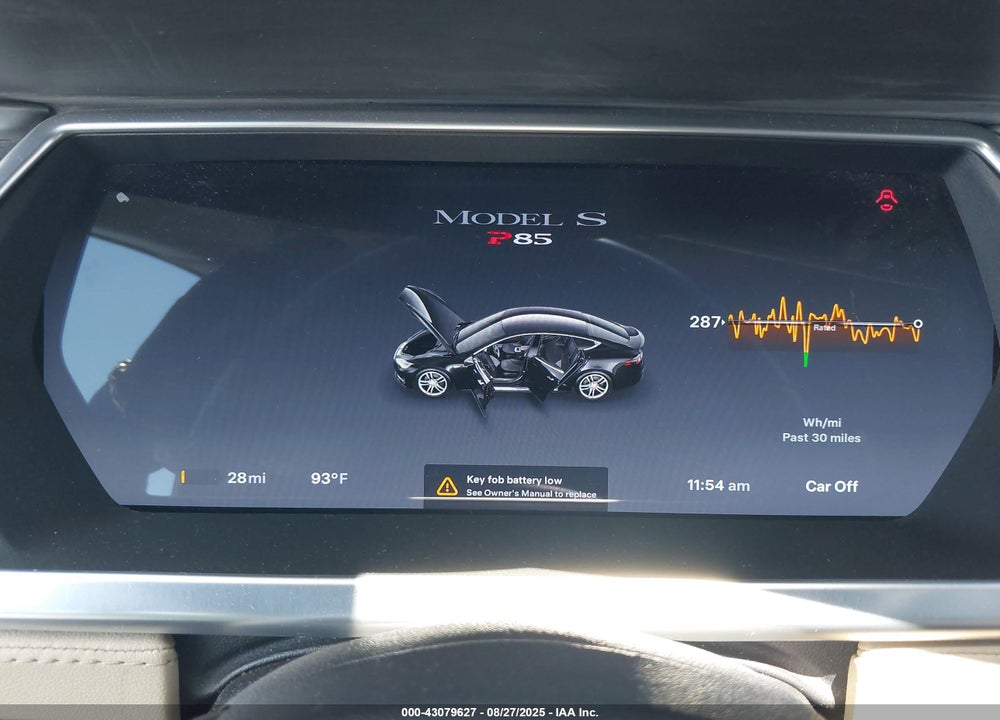 2014 TESLA MODEL S VIN: 5YJSA1H18EFP35200