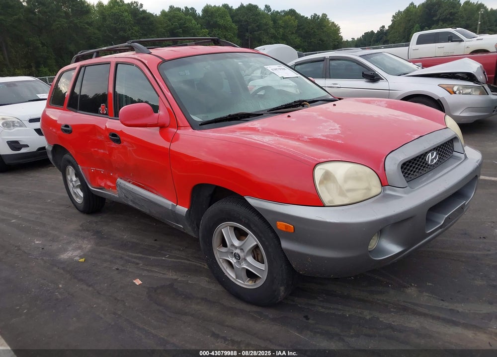 2004 HYUNDAI SANTA FE GLS VIN: KM8SC13D54U737192