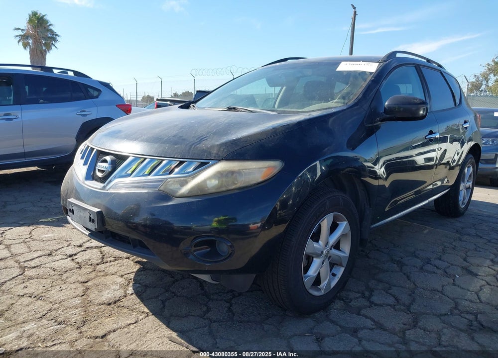 2009 NISSAN MURANO VIN: JN8AZ18W49W106247