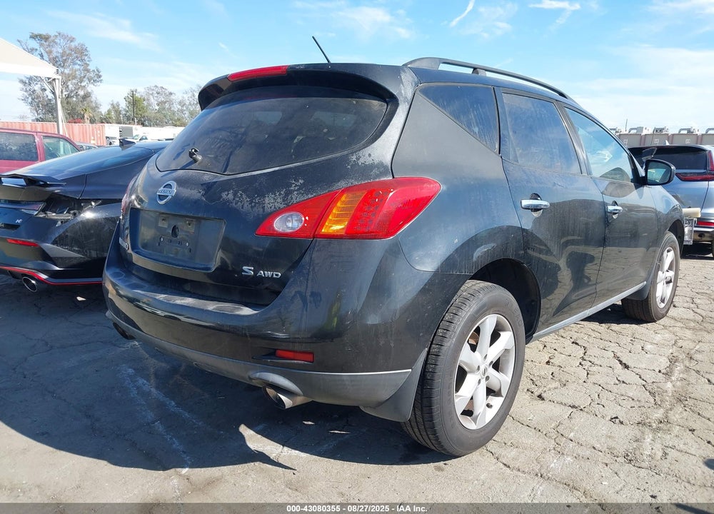 2009 NISSAN MURANO VIN: JN8AZ18W49W106247