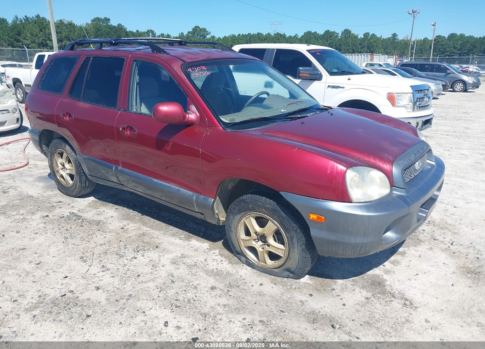 2004 HYUNDAI SANTA FE GLS VIN: KM8SC13D64U853033
