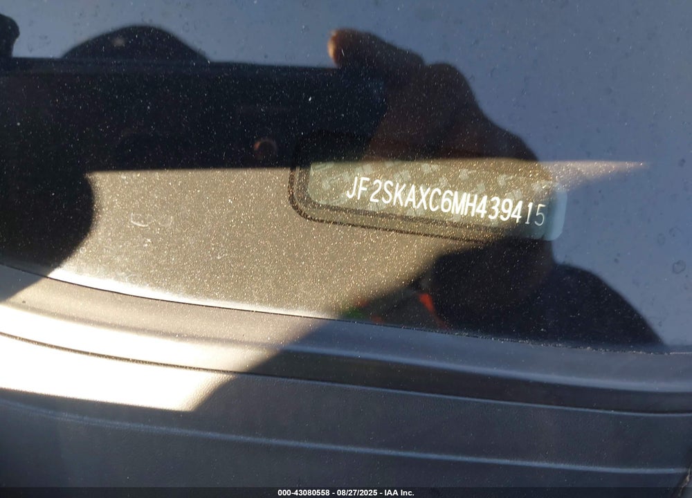 2021 SUBARU FORESTER VIN: JF2SKAXC6MH439415