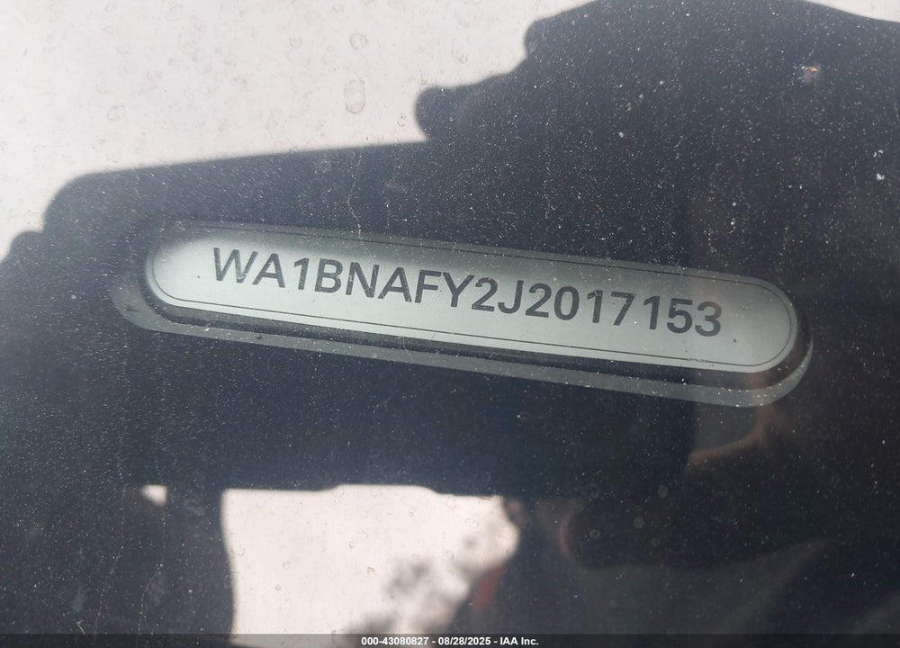 2018 AUDI Q5 VIN: WA1BNAFY2J2017153