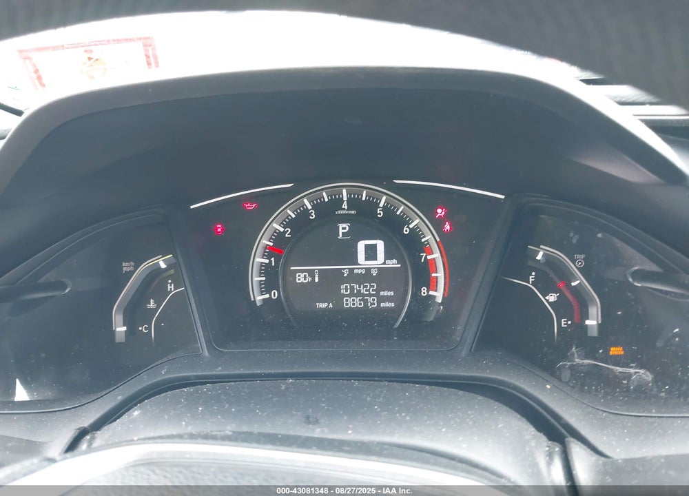 2017 HONDA CIVIC VIN: 19XFC2F59HE209238
