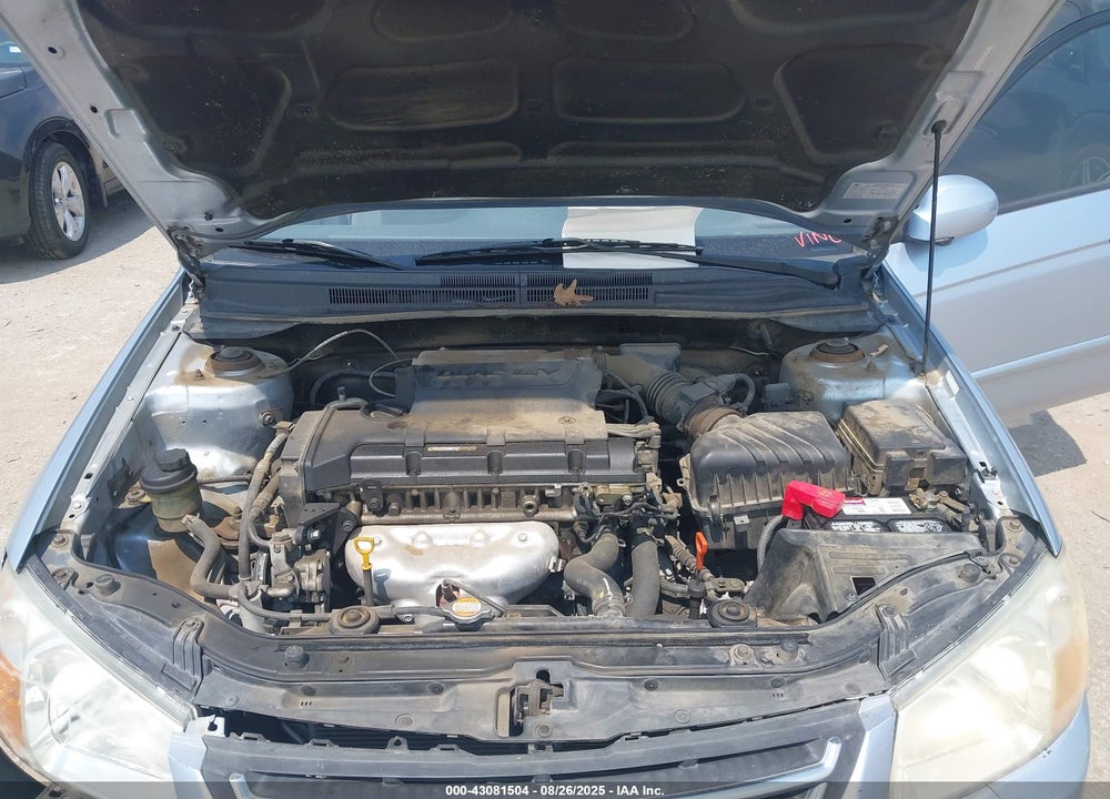 2008 KIA SPECTRA EX VIN: KNAFE121185545952