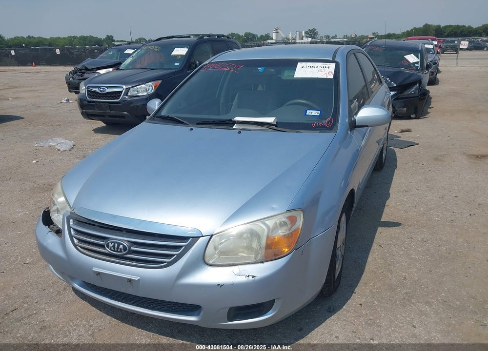 2008 KIA SPECTRA EX VIN: KNAFE121185545952