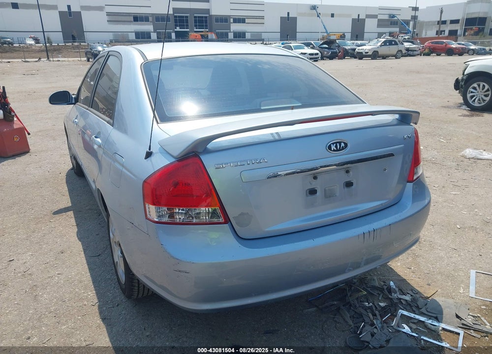 2008 KIA SPECTRA EX VIN: KNAFE121185545952