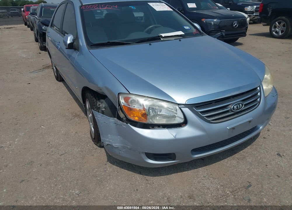 2008 KIA SPECTRA EX VIN: KNAFE121185545952