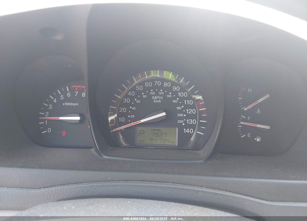 2008 KIA SPECTRA EX VIN: KNAFE121185545952
