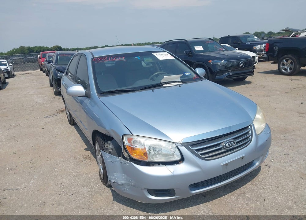 2008 KIA SPECTRA EX VIN: KNAFE121185545952