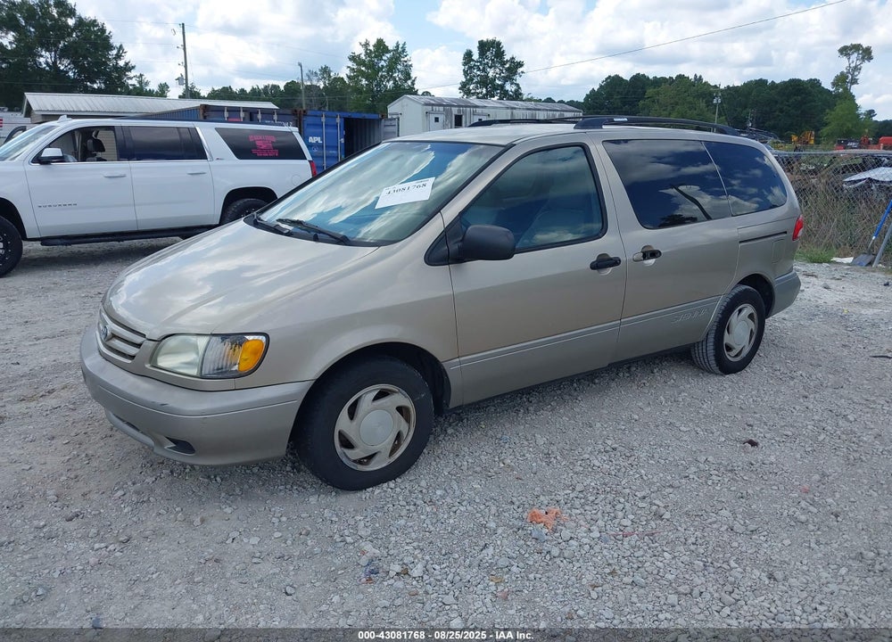 2002 TOYOTA SIENNA LE VIN: 4T3ZF13C42U485436