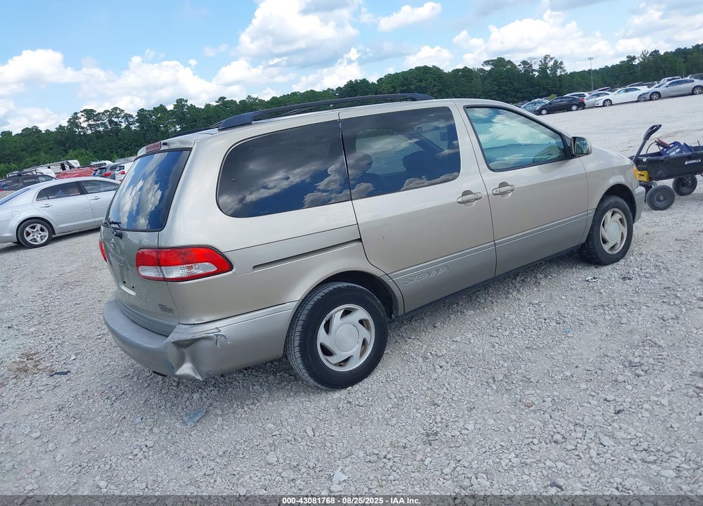 2002 TOYOTA SIENNA LE VIN: 4T3ZF13C42U485436