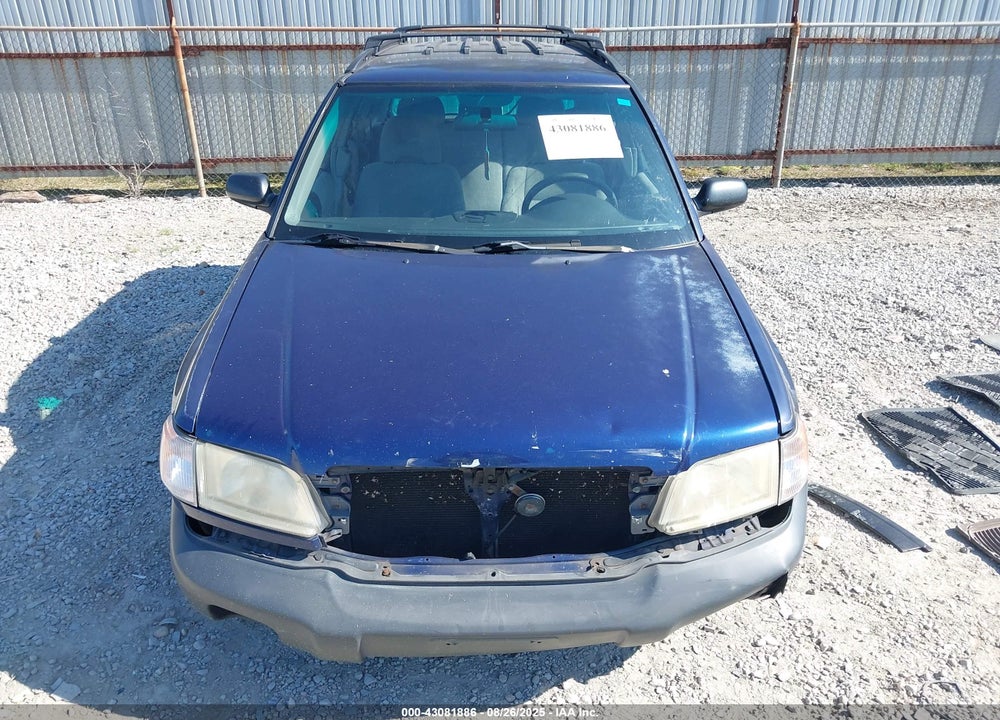 2002 SUBARU FORESTER L VIN: JF1SF63582H757286