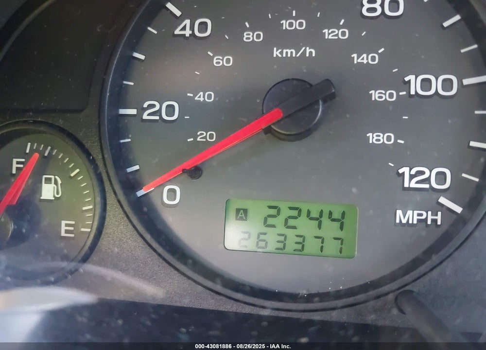 2002 SUBARU FORESTER L VIN: JF1SF63582H757286