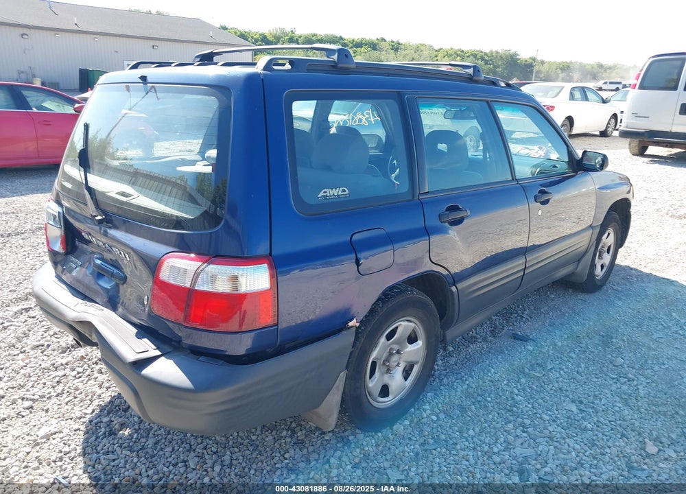 2002 SUBARU FORESTER L VIN: JF1SF63582H757286