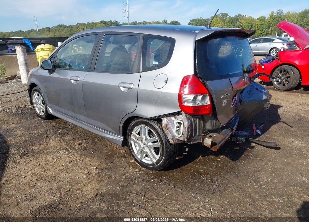 2008 HONDA FIT SPORT VIN: JHMGD38658S006209