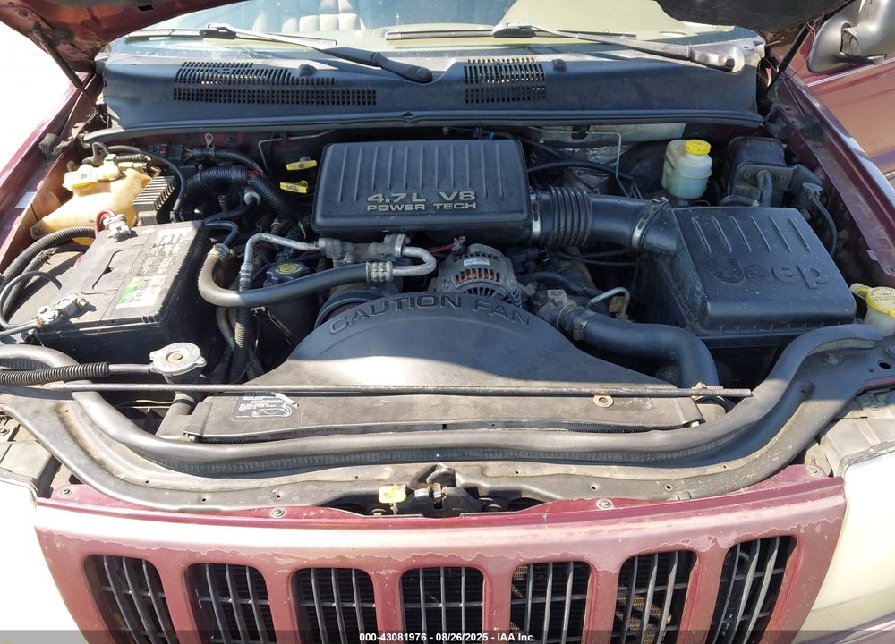 2000 JEEP GRAND CHEROKEE LIMITED VIN: 1J4GW58N0YC128060