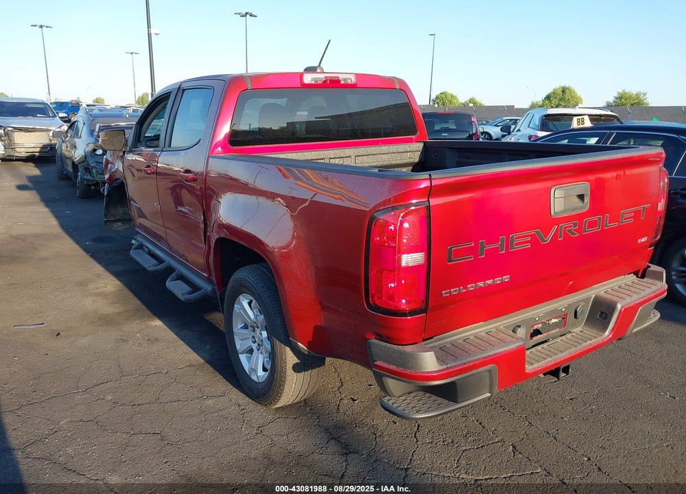 2021 CHEVROLET COLORADO 2WD SHORT BOX LT VIN: 1GCGSCEN3M1258284