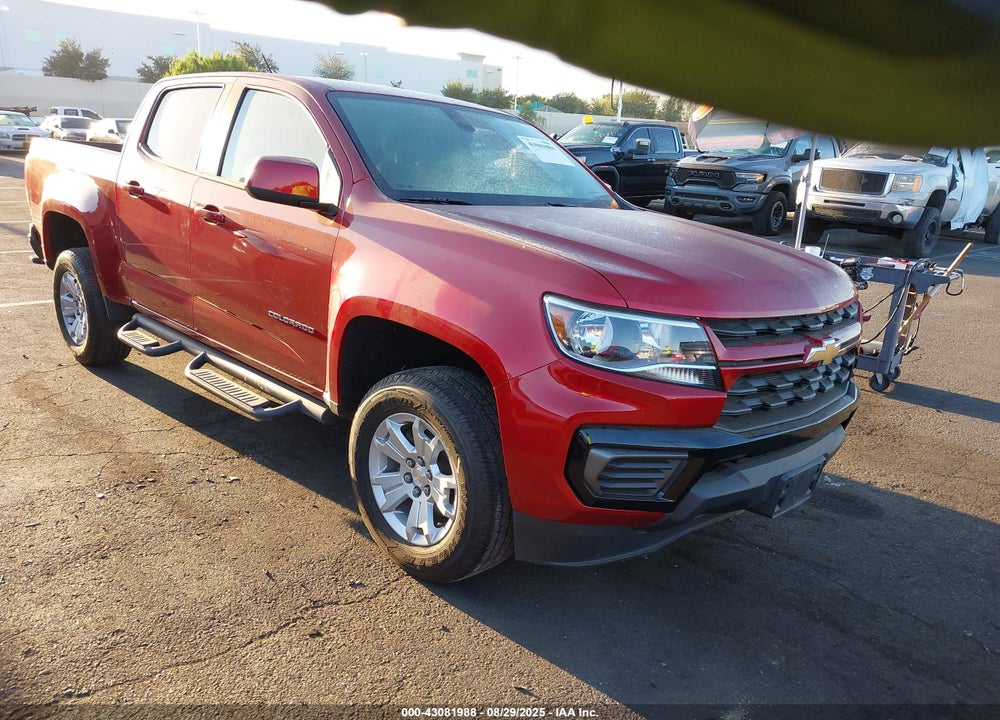 2021 CHEVROLET COLORADO 2WD SHORT BOX LT VIN: 1GCGSCEN3M1258284